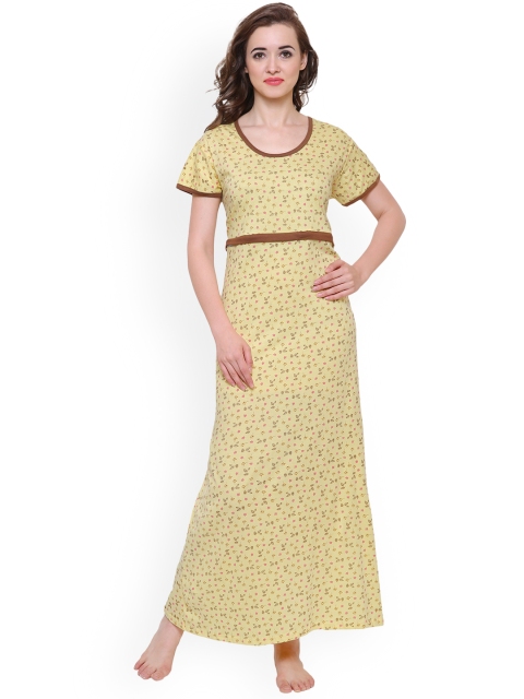 

Klamotten Yellow Printed Nightdress F3Y181