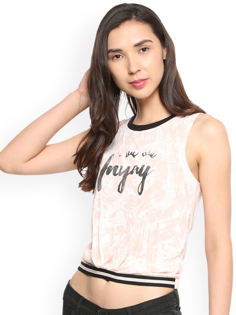 

People Women Pink Printed Top