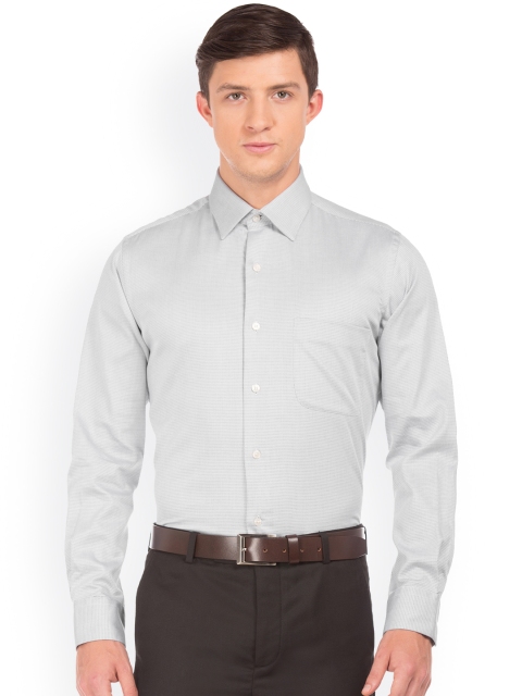 

Arrow Men Grey Regular Fit Checked Formal Shirt