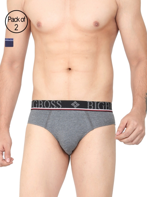 

Dollar Bigboss Men Pack of 2 Briefs MDBR-09-MOBILO-PO2, Navy blue