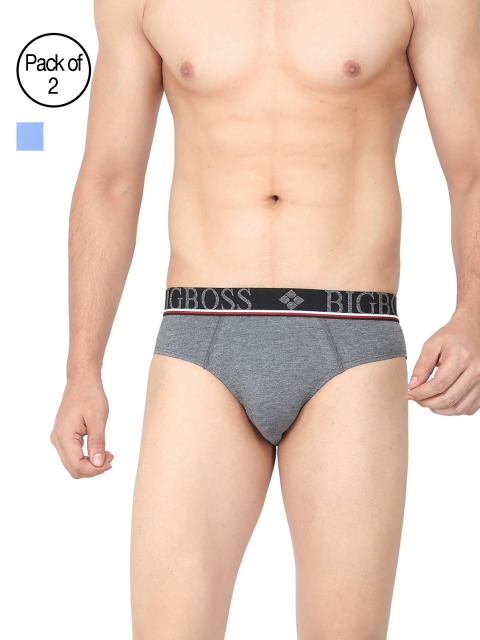 

Dollar Bigboss Men Pack of 2 Briefs MDBR-09-MOBILO-PO2, Blue