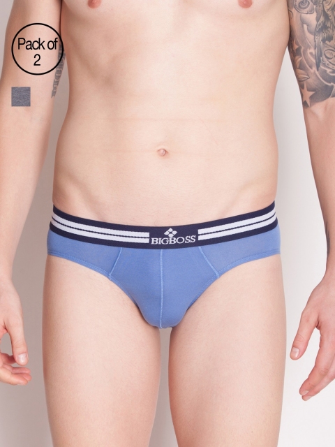 

Dollar Bigboss Men Pack of 2 Briefs MDBR-10-GRANDO-PO2, Blue