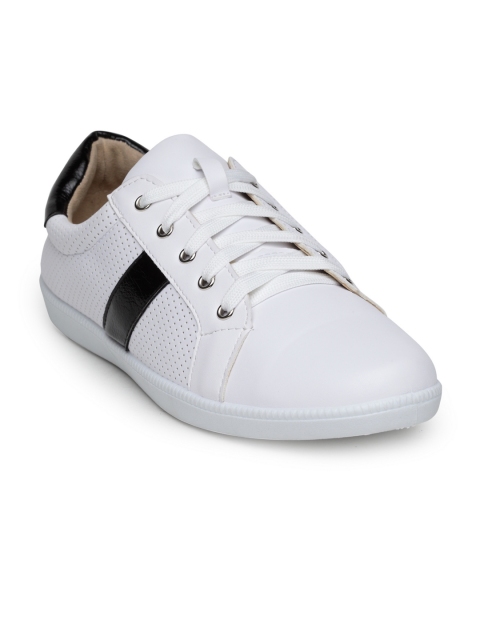 

Flat n Heels Women White Sneakers