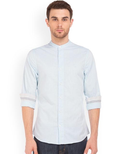 

GANT Men Blue Slim Fit Solid Casual Shirt