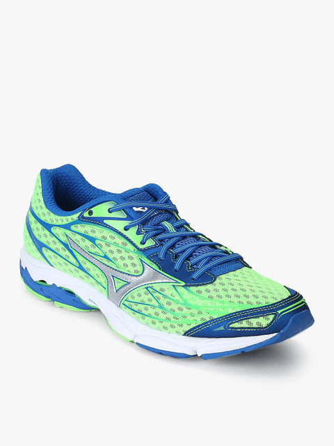 

Mizuno Men Green & Blue Wave Catalyst Running Shoes
