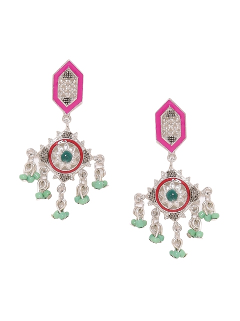 

Voylla Multicoloured Contemporary Drop Earrings, Multi