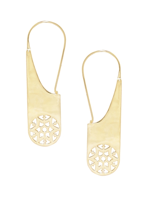

Voylla Gold-Toned Contemporary Hoop Earrings