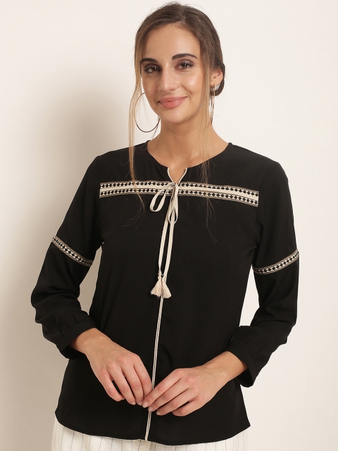 

RARE Women Black Solid Top