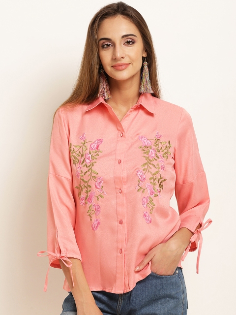 

RARE Women Pink Printed Shirt
