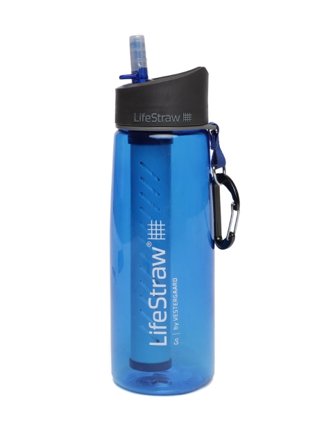 

LifeStraw Unisex Go Water Bottle Single Stage Blue Portable Water Filter 650 ml