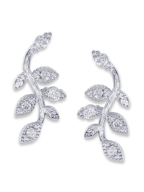 

Peora Sterling Silver Leaf Shaped Drop Earrings