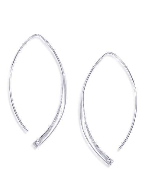 

Peora Sterling Silver Oval Half Hoop Earrings