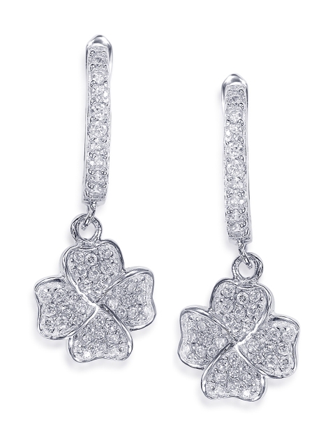 

Peora Sterling Silver Floral Drop Earrings