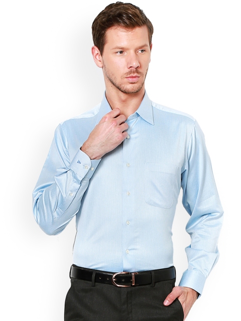 

Van Heusen Men Blue Regular Fit Printed Formal Shirt