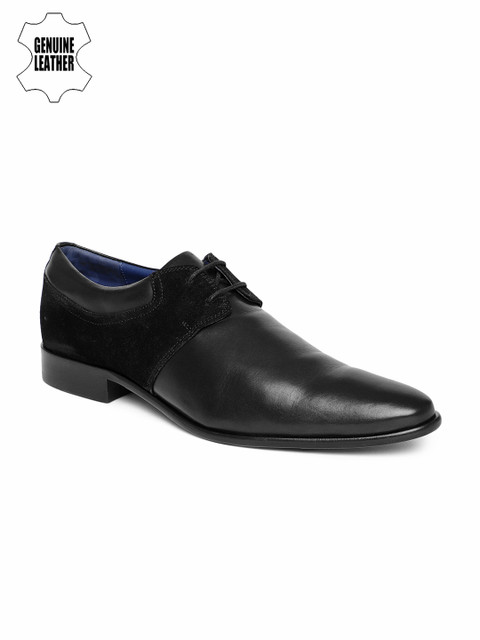 

Language Men Black Genuine Leather Formal Shoes