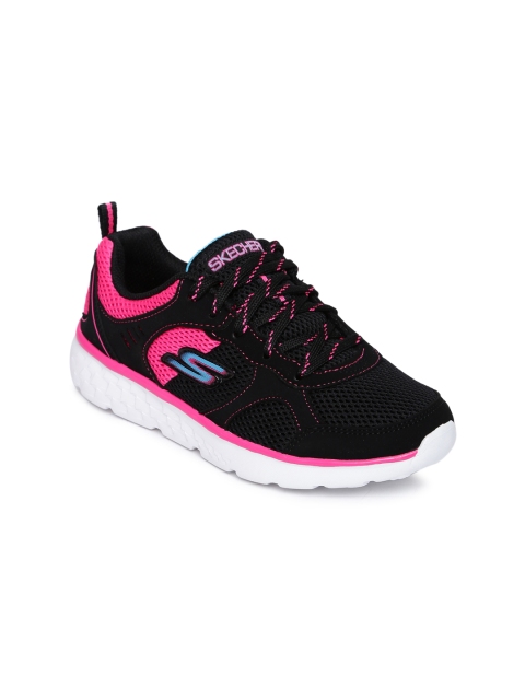 

Skechers Girls Black & Pink GO RUN 400 Running Shoes