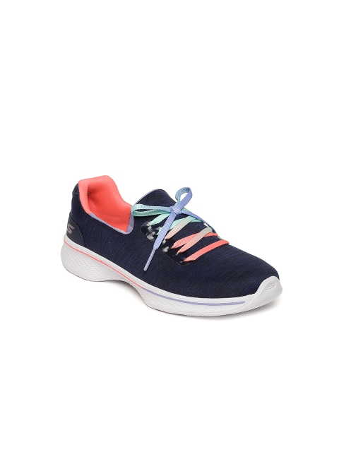 

Skechers Girls Navy Blue Go Walk 4-ALL DAY COMFORT Sneakers