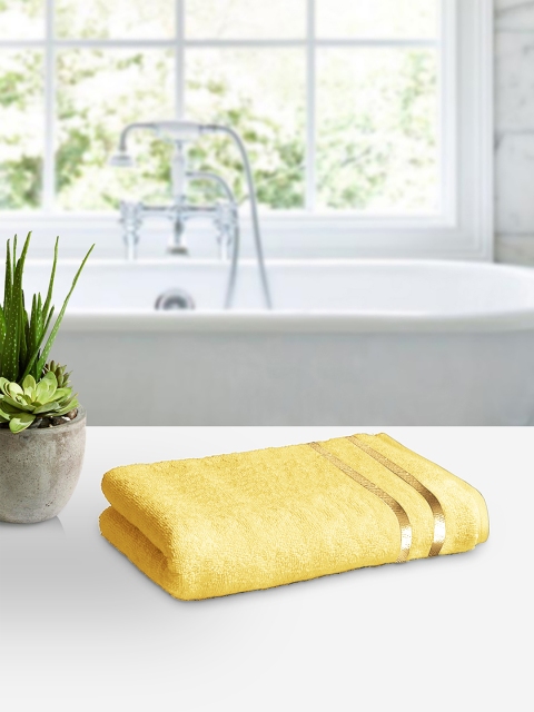 

Story@home Yellow Cotton 450 GSM Bath Towel