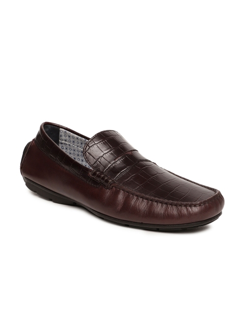 

Language Men Burgundy Leather Loafers