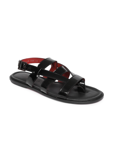 

Language Men Black Shoe-Style Sandals