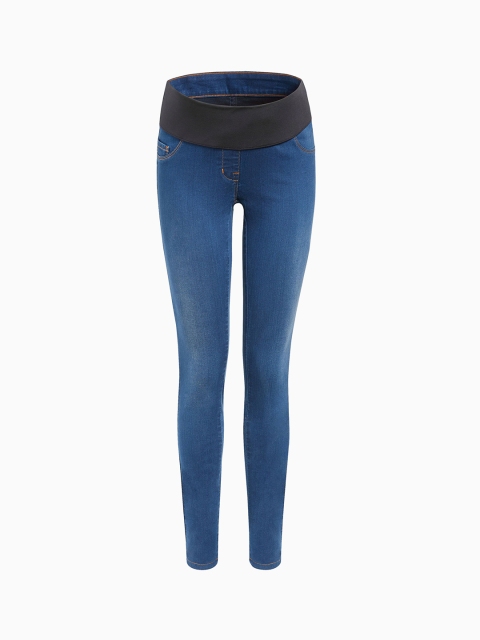 

next Women Blue Regular Fit Mid-Rise Clean Look Maternity Jeans