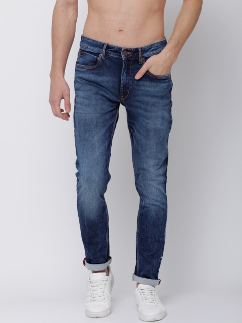 

LOCOMOTIVE Men Blue Slim Fit Mid-Rise Clean Look Stretchable Jeans