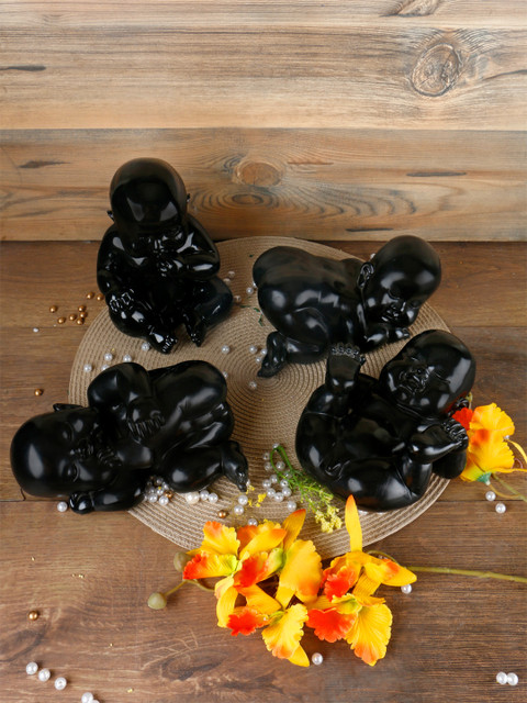 

Importwala Black Set of 4 Baby Showpiece