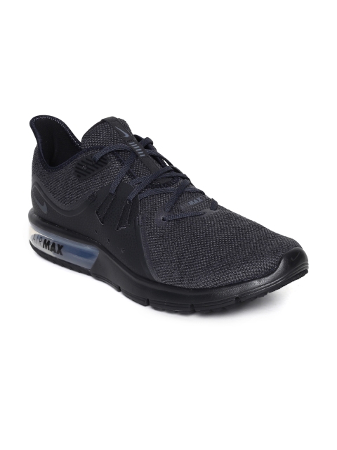 

Nike Men Black AIR MAX SEQUENT 3 Running Shoes