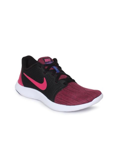 

Nike Women Pink & Black Colourblocked Flex Contact 2 Running Shoes