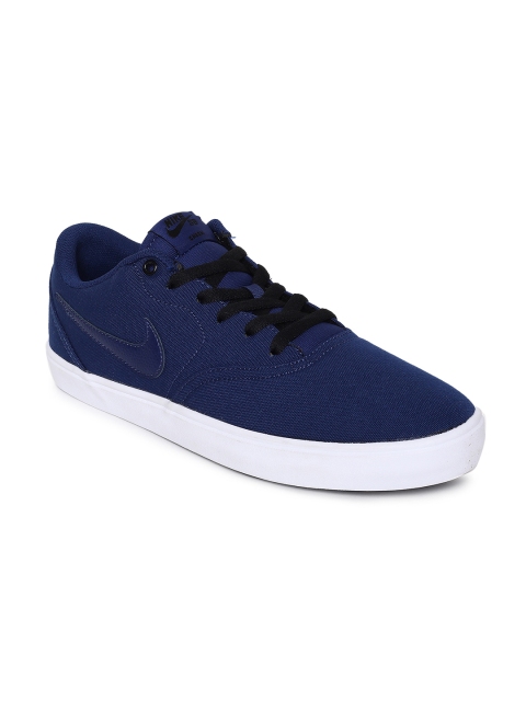 

Nike Men SB Check Solarsoft Canvas Skateboarding Shoe, Blue