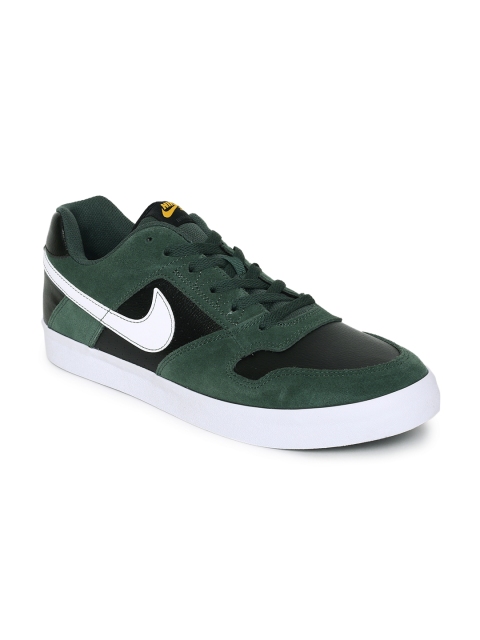 

Nike Men Green DELTA FORCE VULC Leather Skateboarding Shoes