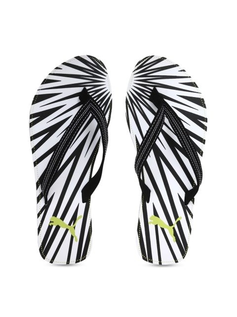 

Puma Women Black & White Solid Thong Flip-Flops