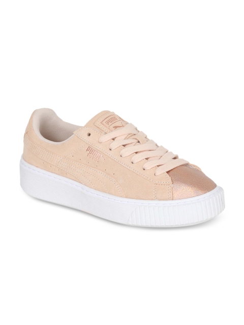 

Puma Suede Platform LunaLux Wn s Women Peach-Coloured Sneakers