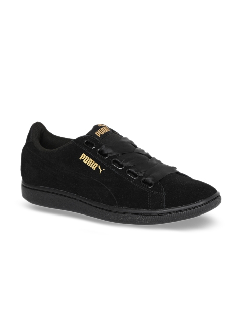 

Puma Vikky Ribbon S Women Black Slip-On Sneakers