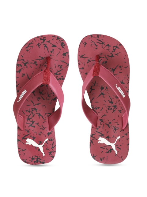 

Puma Unisex Red & Black Printed Thong Flip-Flops