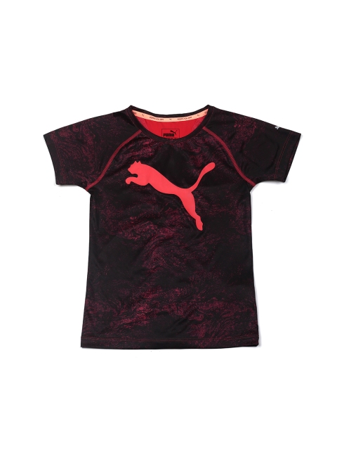 

Puma Girls Purple Printed Round Neck T-shirt