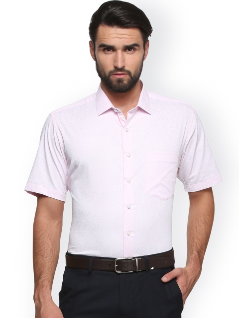 

Van Heusen Men Pink Contemporary Regular Fit Printed Formal Shirt