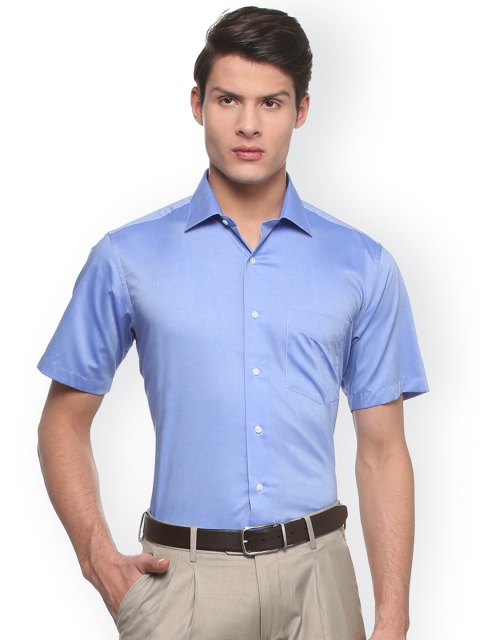 

Van Heusen Men Blue Contemporary Regular Fit Solid Formal Shirt