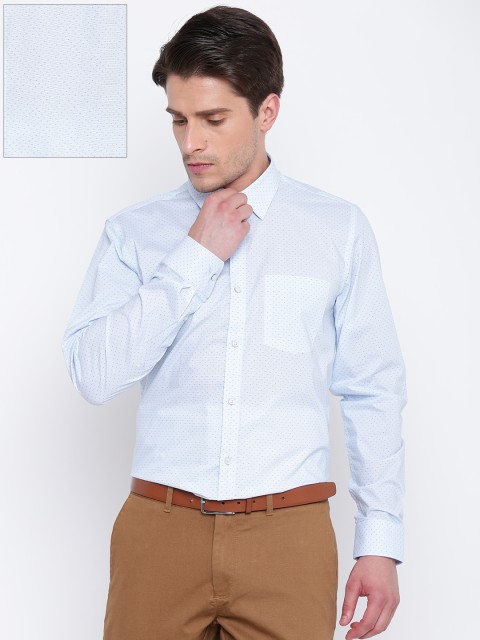 

Blackberrys Men Blue Slim Fit Printed Formal Shirt