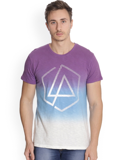 

Music Linkin Park featured Blue Tshirt for Men, Purple
