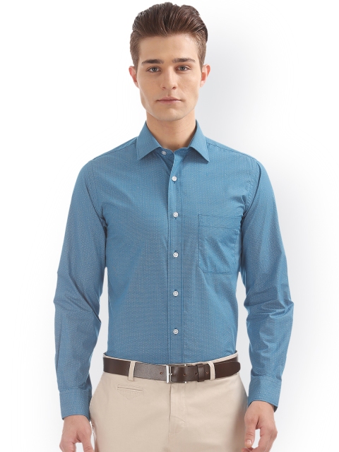 

Arrow Men Blue Regular Fit Printed Formal Shirt