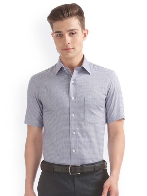 

Arrow Men Blue Regular Fit Printed Formal Shirt