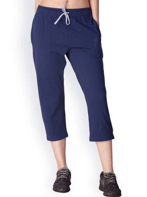 

LYRA Women Navy-Blue Solid Track Pants