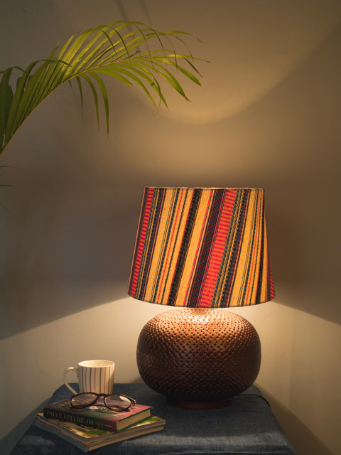 

Grated Ginger Multicoloured Self-Design Table Lamp Shade, Multi