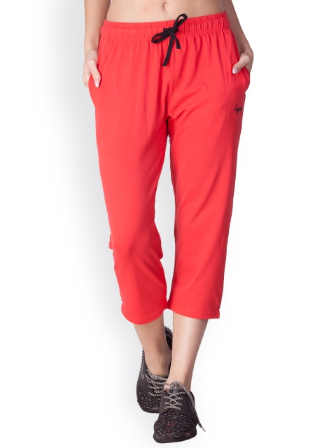 

Lux Lyra Women Coral Red Solid Track Pants