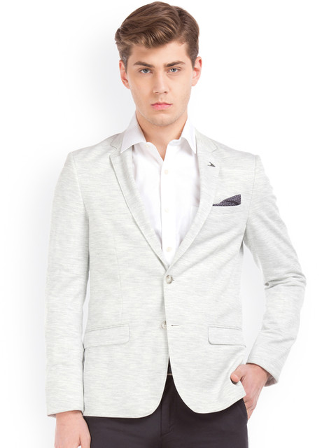 

Arrow New York Men Grey Slim Fit Formal Blazer