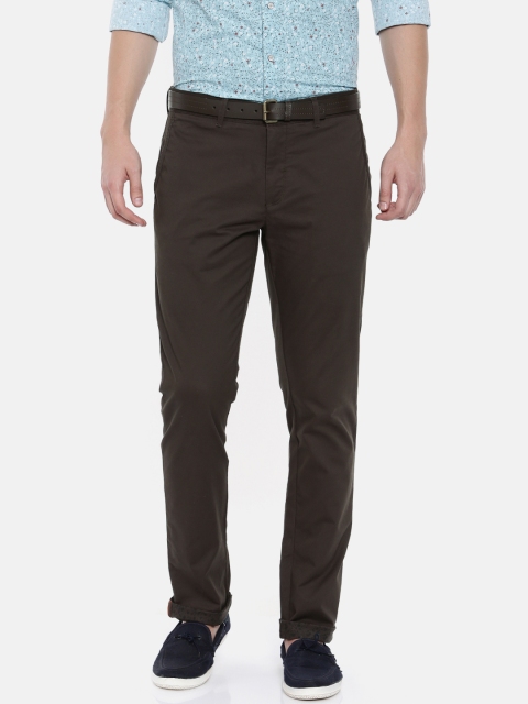 

Blackberrys Men Brown Smart Skinny Fit Solid Chinos