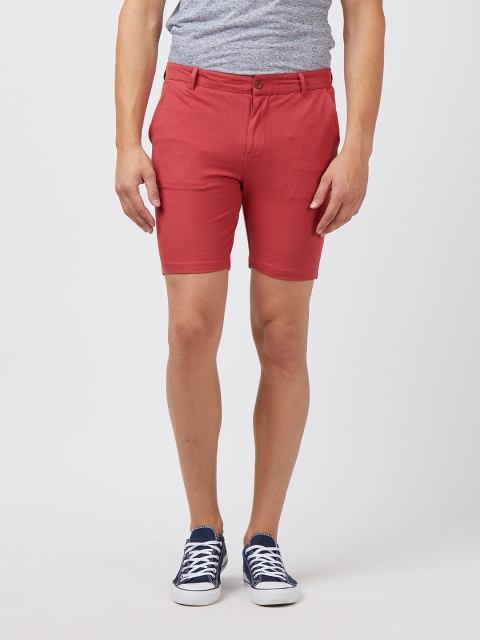 

Easies Men Red Solid Regular Fit Regular Shorts