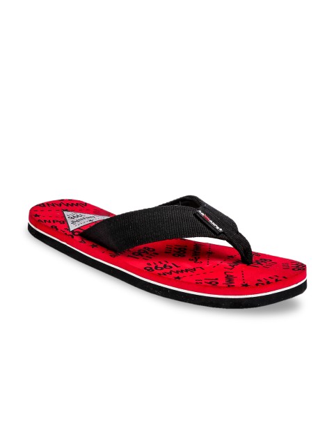 

Lawman pg3 Men Red Printed Thong Flip-Flops