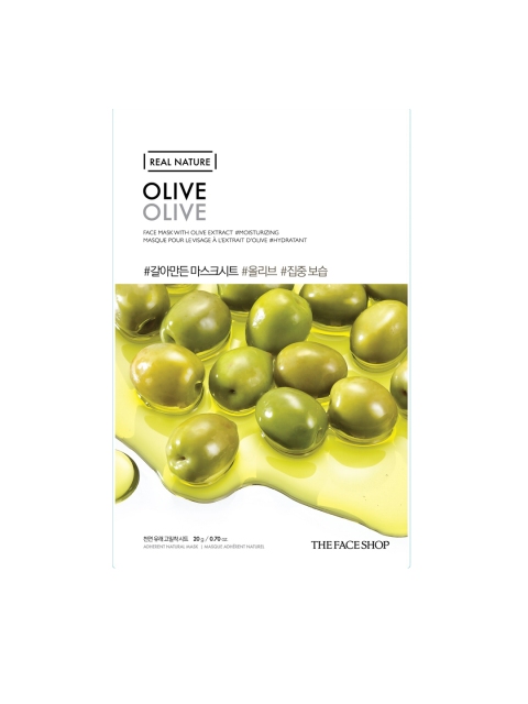 

The Face Shop Real Nature Olive Face Mask 20 gm, White